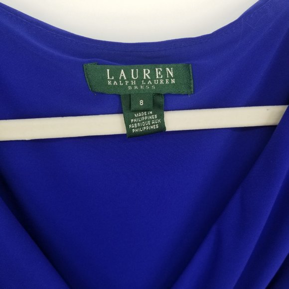 Ralph Lauren Ruched Jersey Knit Dress - Picture 3 of 8